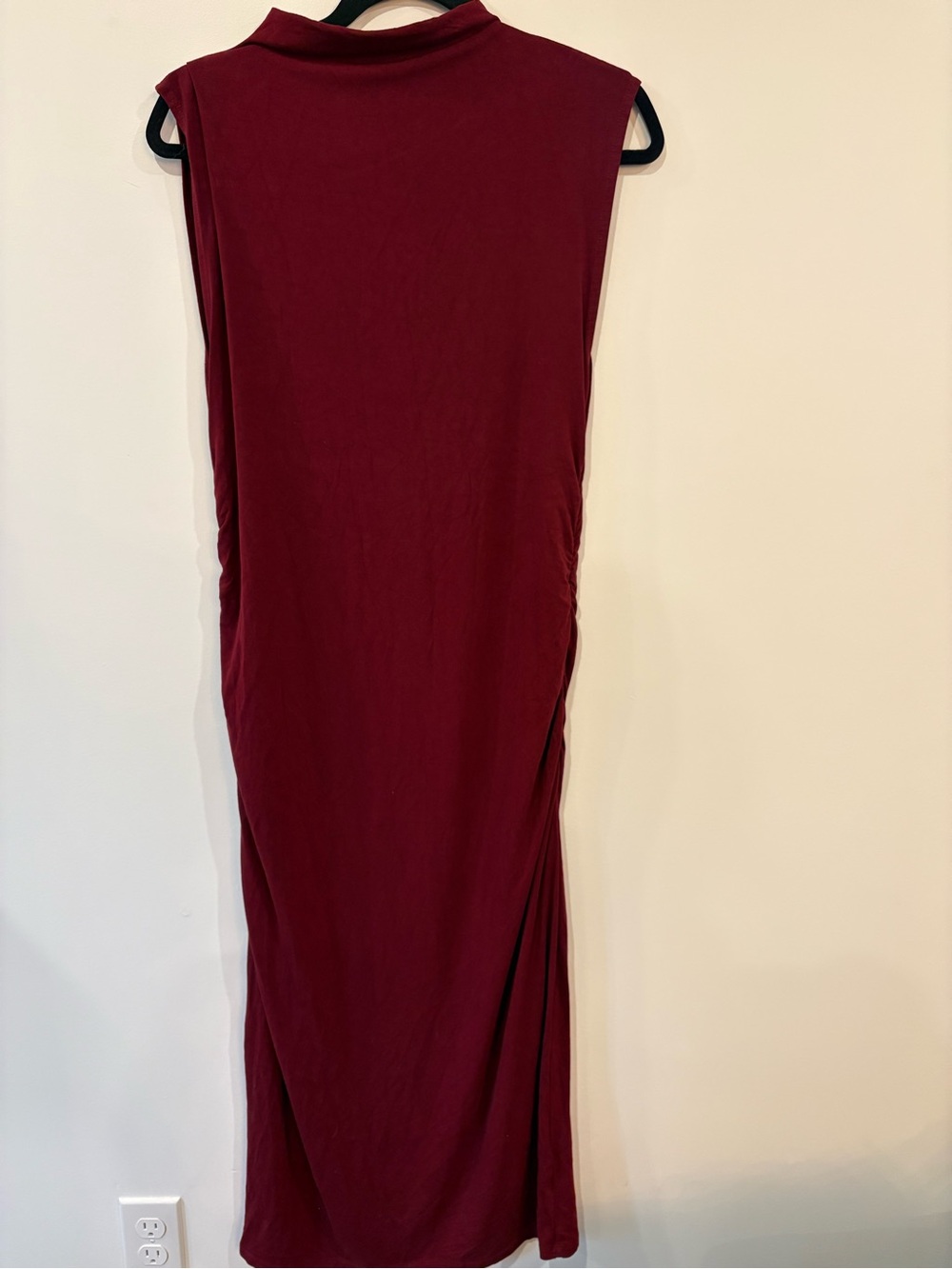 a new day Sleeveless Burgundy Maxi Dress